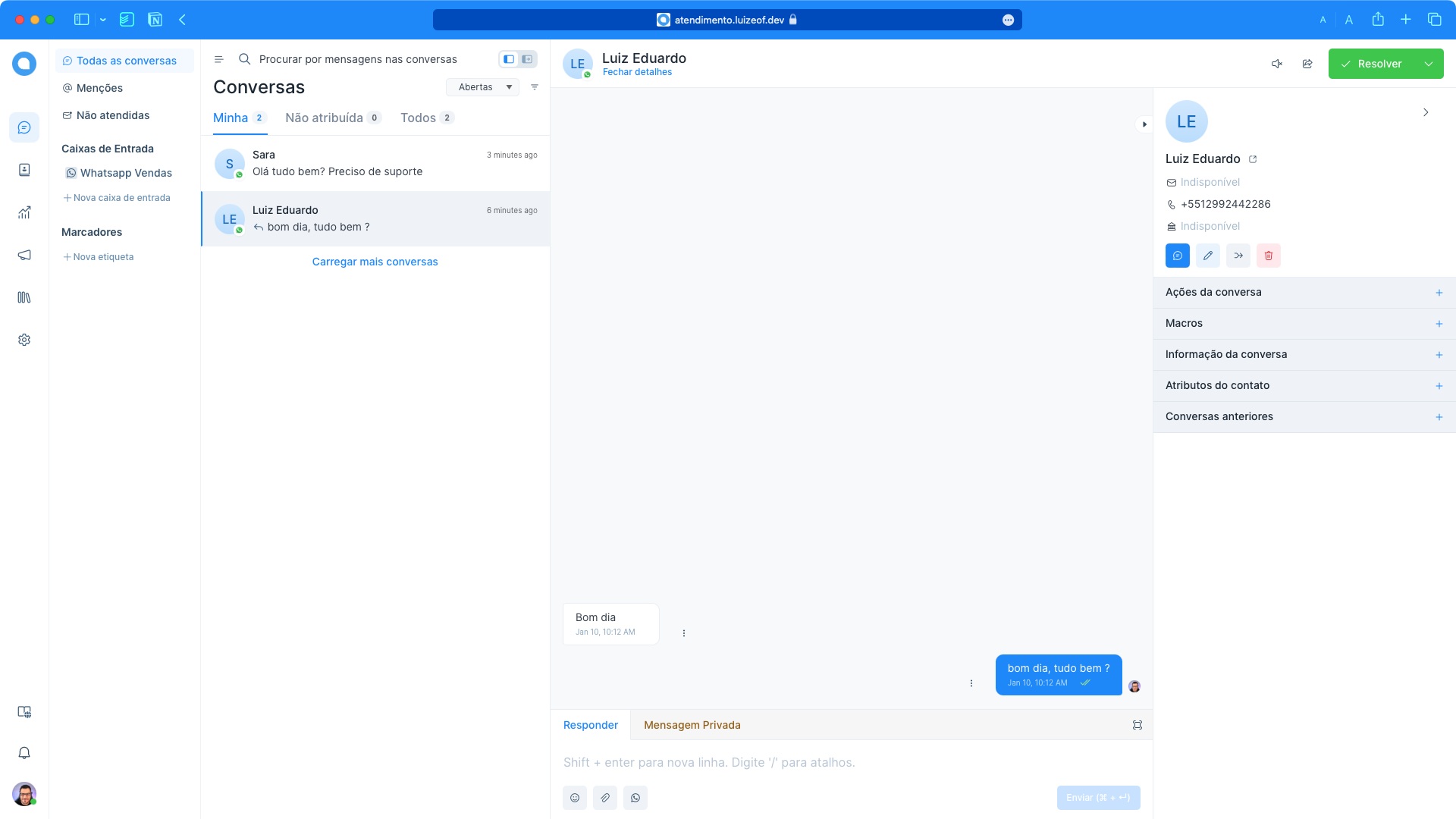 Conhe a O Chatwoot Promovaweb