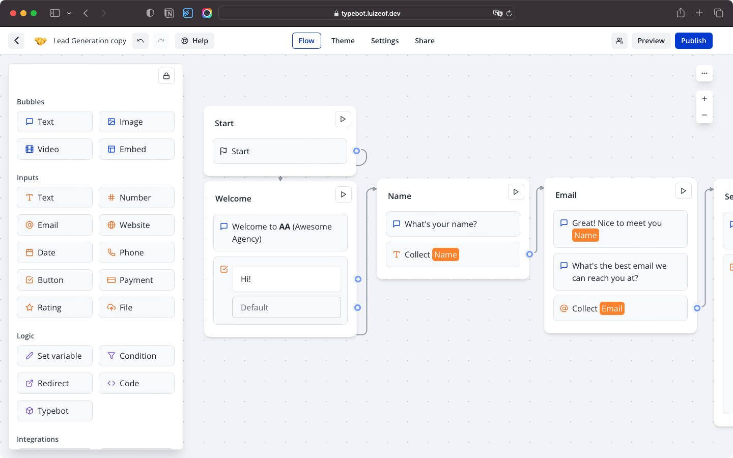 💬 Typebot um construtor de chatbot de código aberto e com plano gratuito 