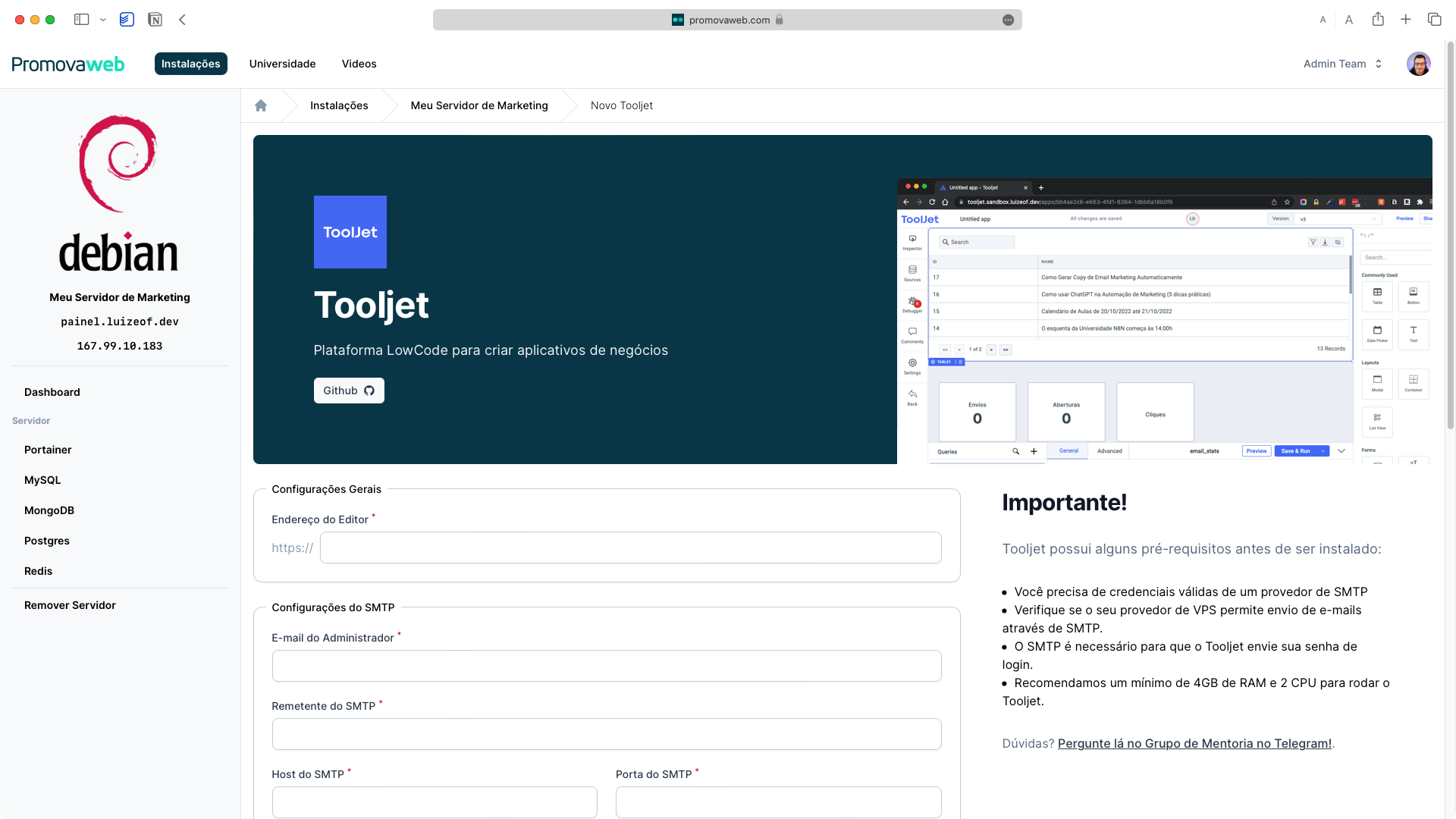 Tutoriais sobre Typebot - Promovaweb