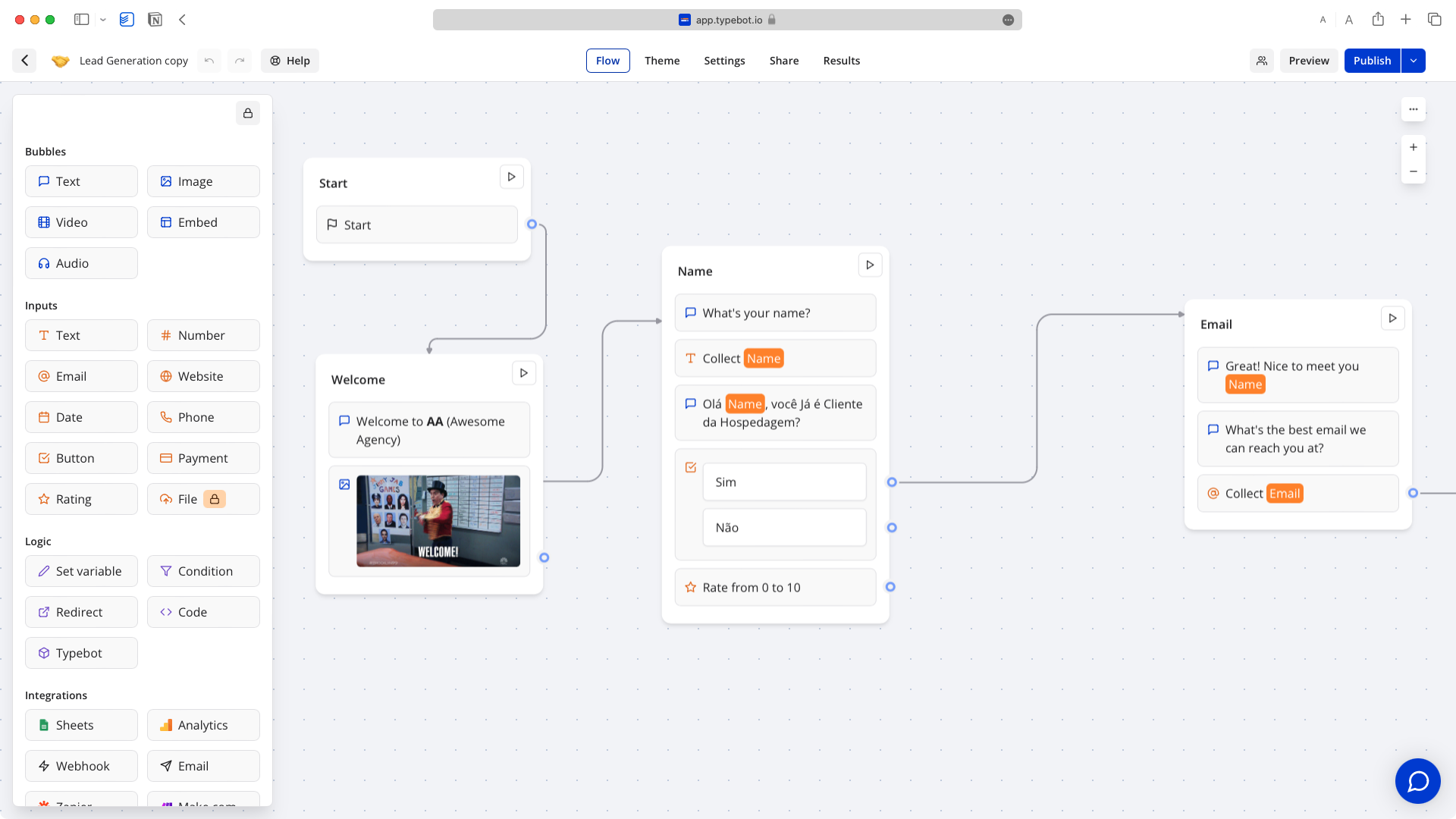 💬 Typebot ILIMITADO instalado em menos de dois minutos 